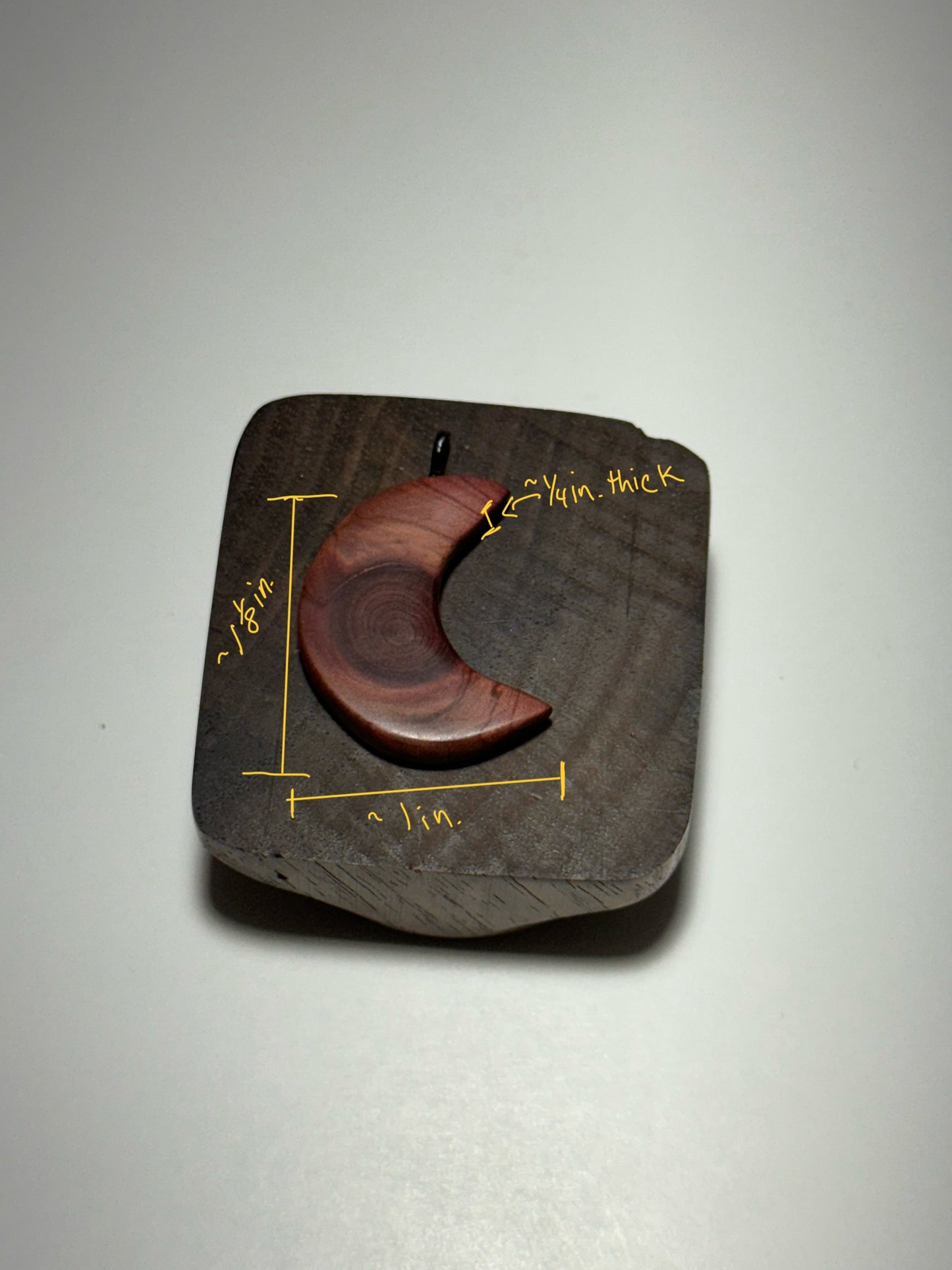Aromatic Cedar Knotty Moon Charm