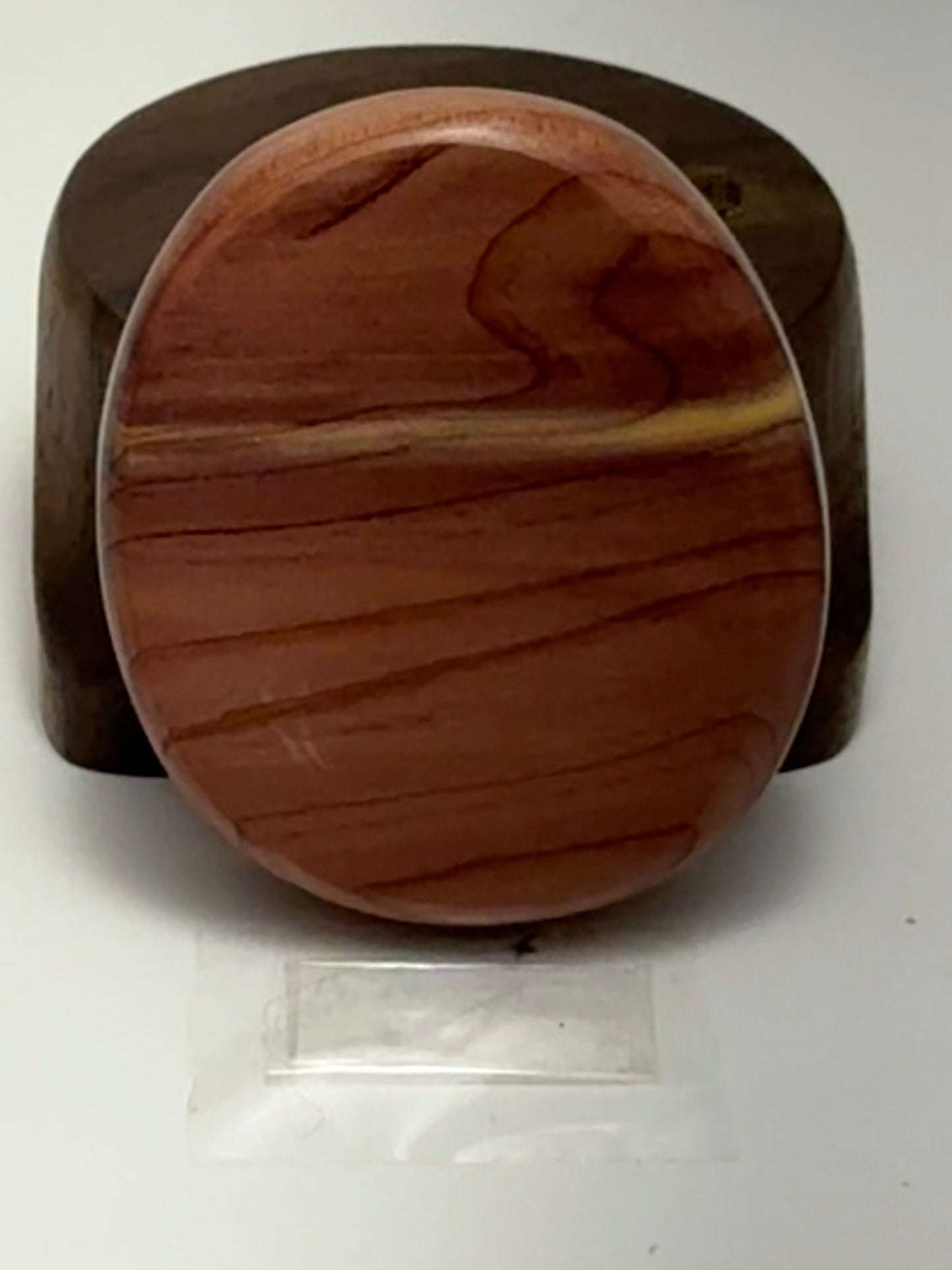 Aromatic Cedar Wood Palm Stone/Fidget Wood -Mystical Mushroom 74