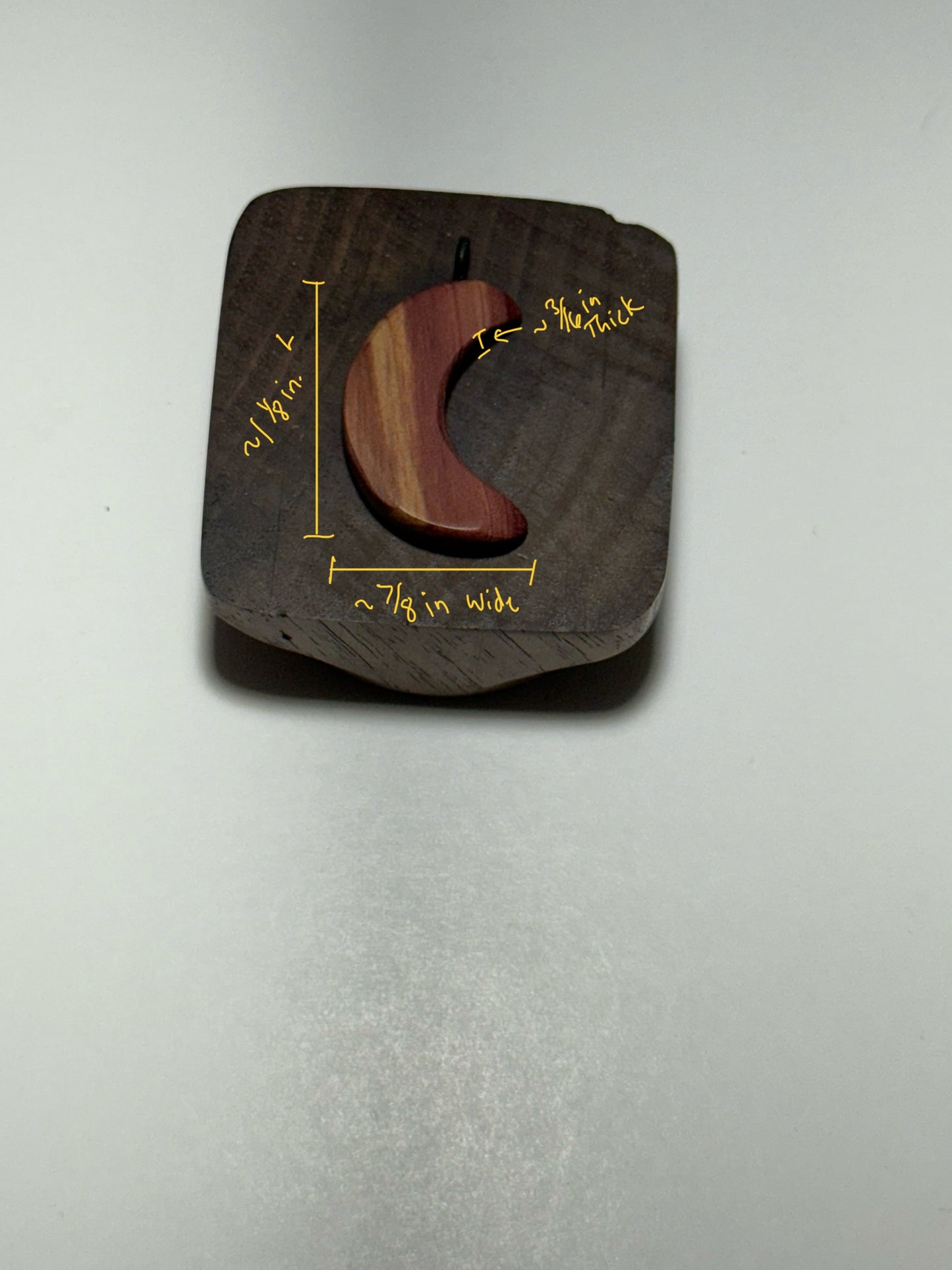 Aromatic Cedar Moon Charm