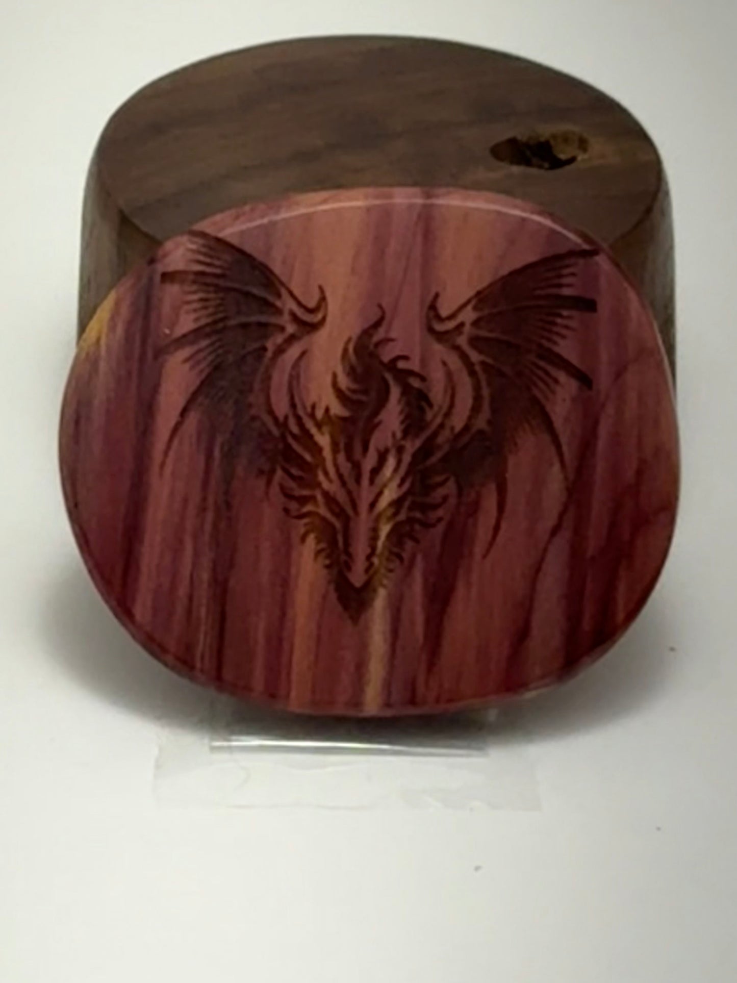 Aromatic Cedar Wood Palm Stone/Fidget Wood -Dragon 131