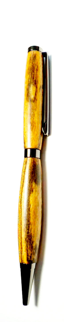 Hand crafted Bacote slimline style twist pen