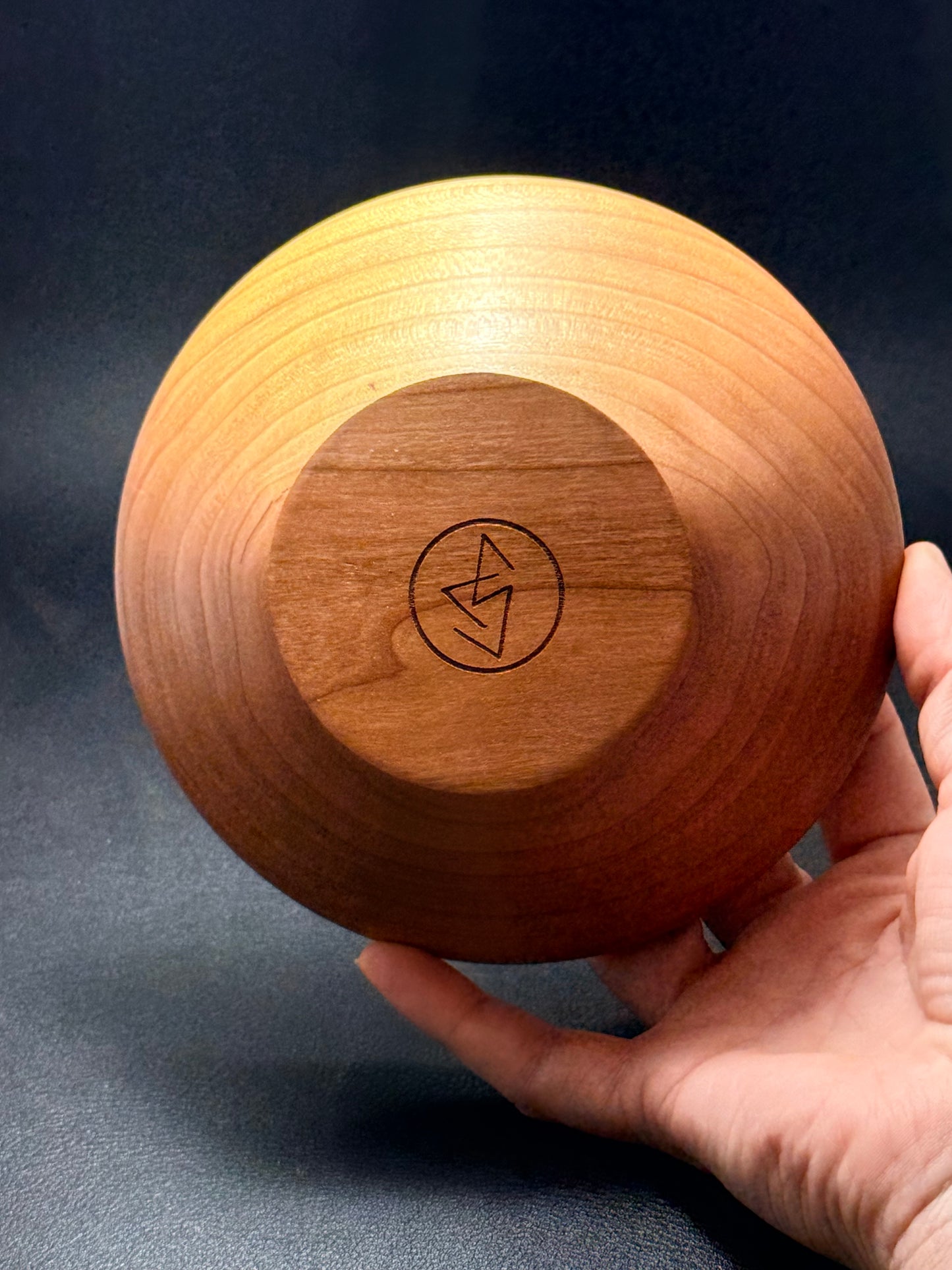 Cherry 6 inch wood bowl
