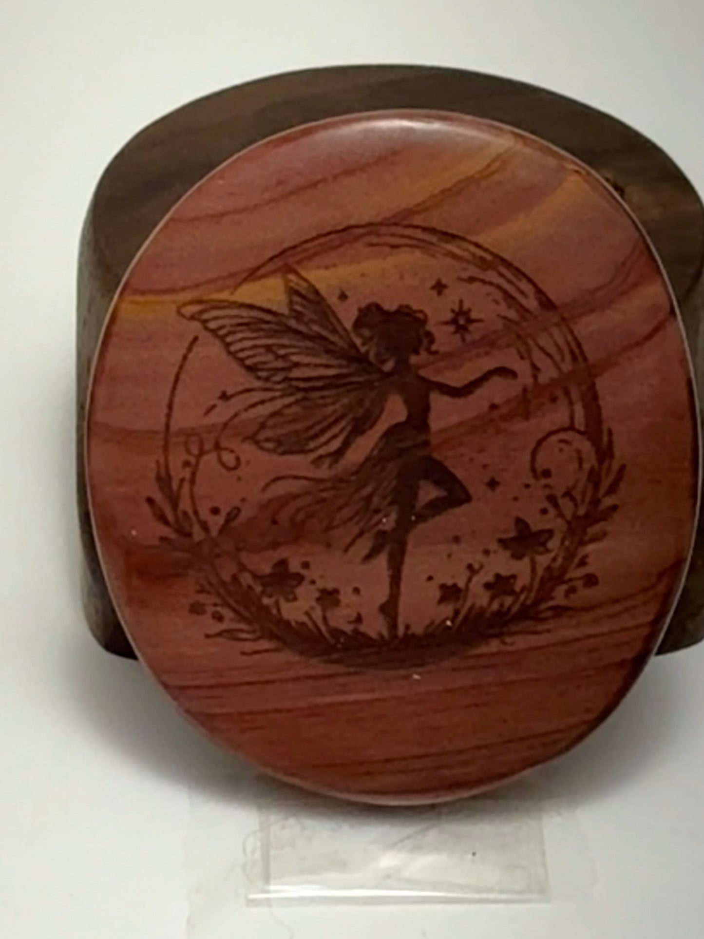 Aromatic Cedar Wood Palm Stone/Fidget Wood -Fairy 1-141