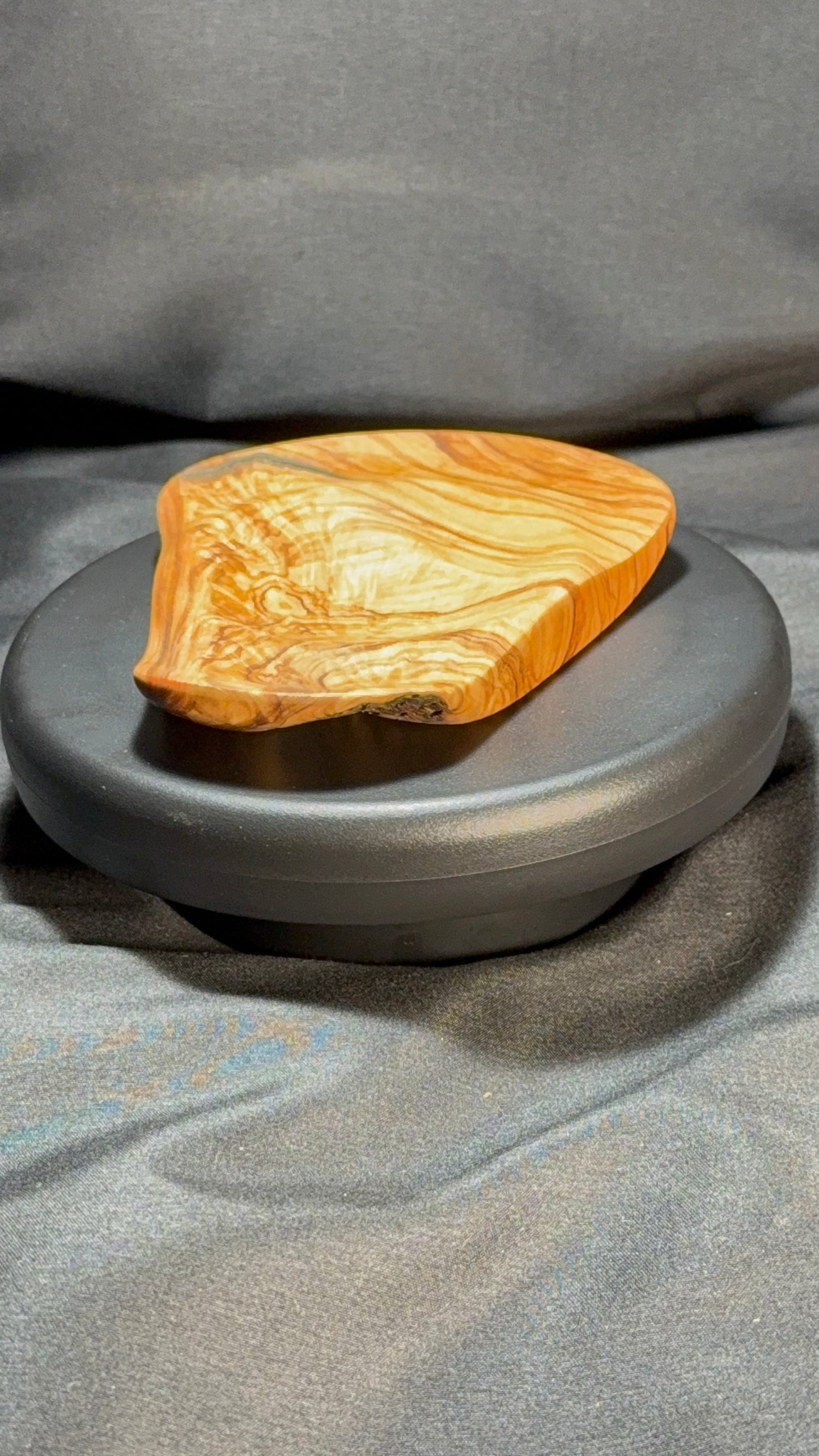 5” highly figured Olivewood Platter