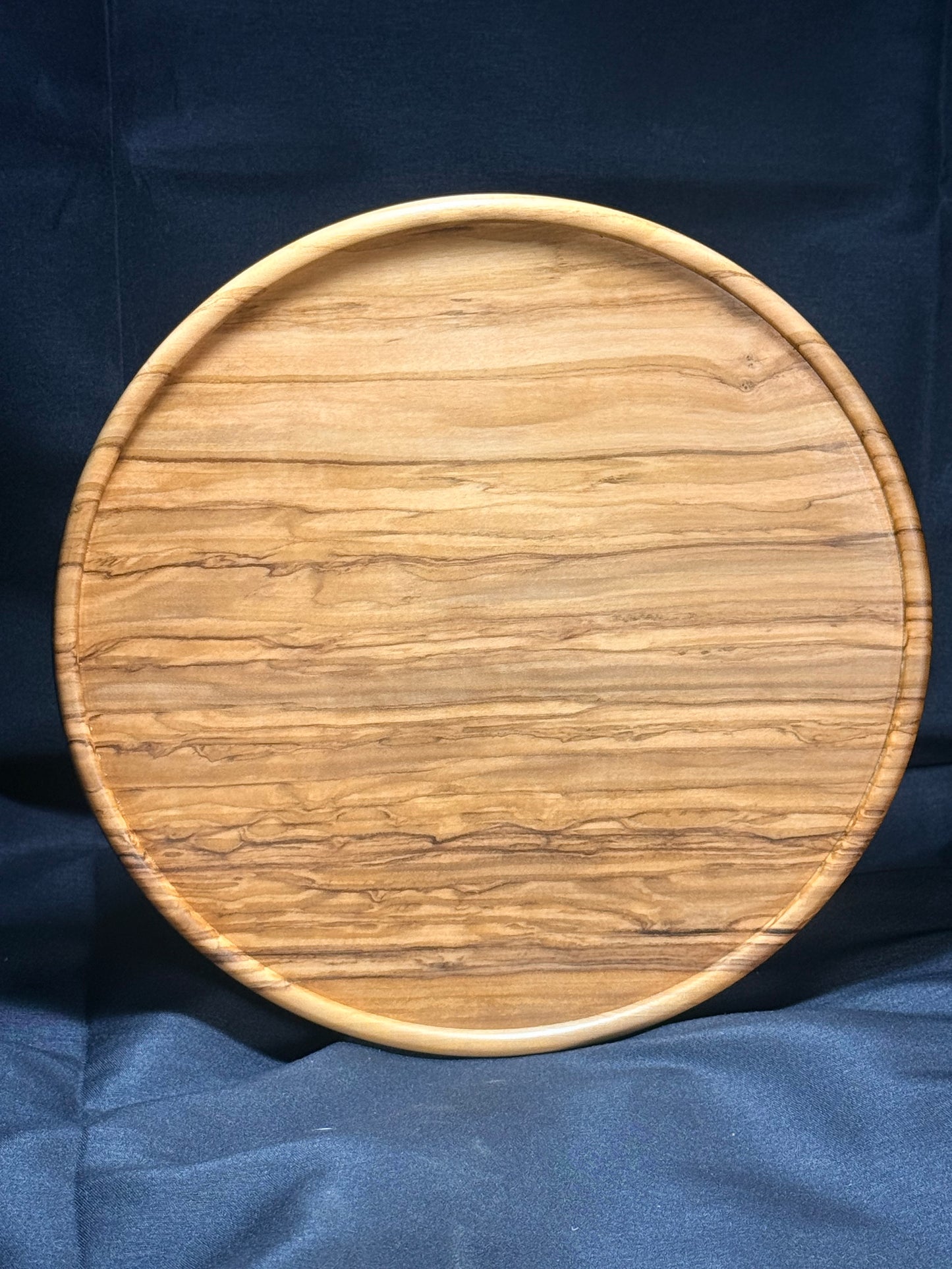 8” Figured Olivewood Plate