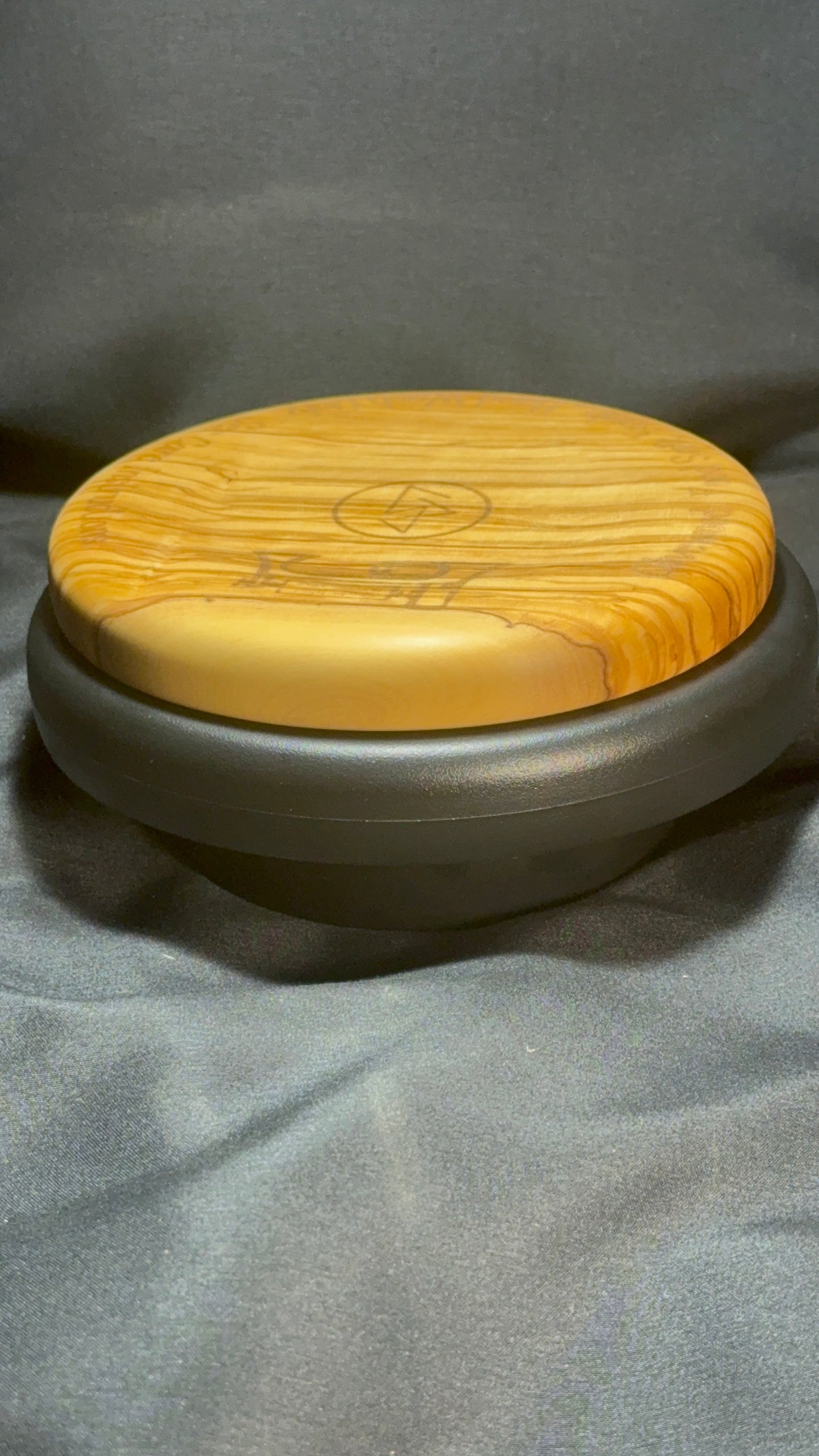 5” Figured Olivewood Plate