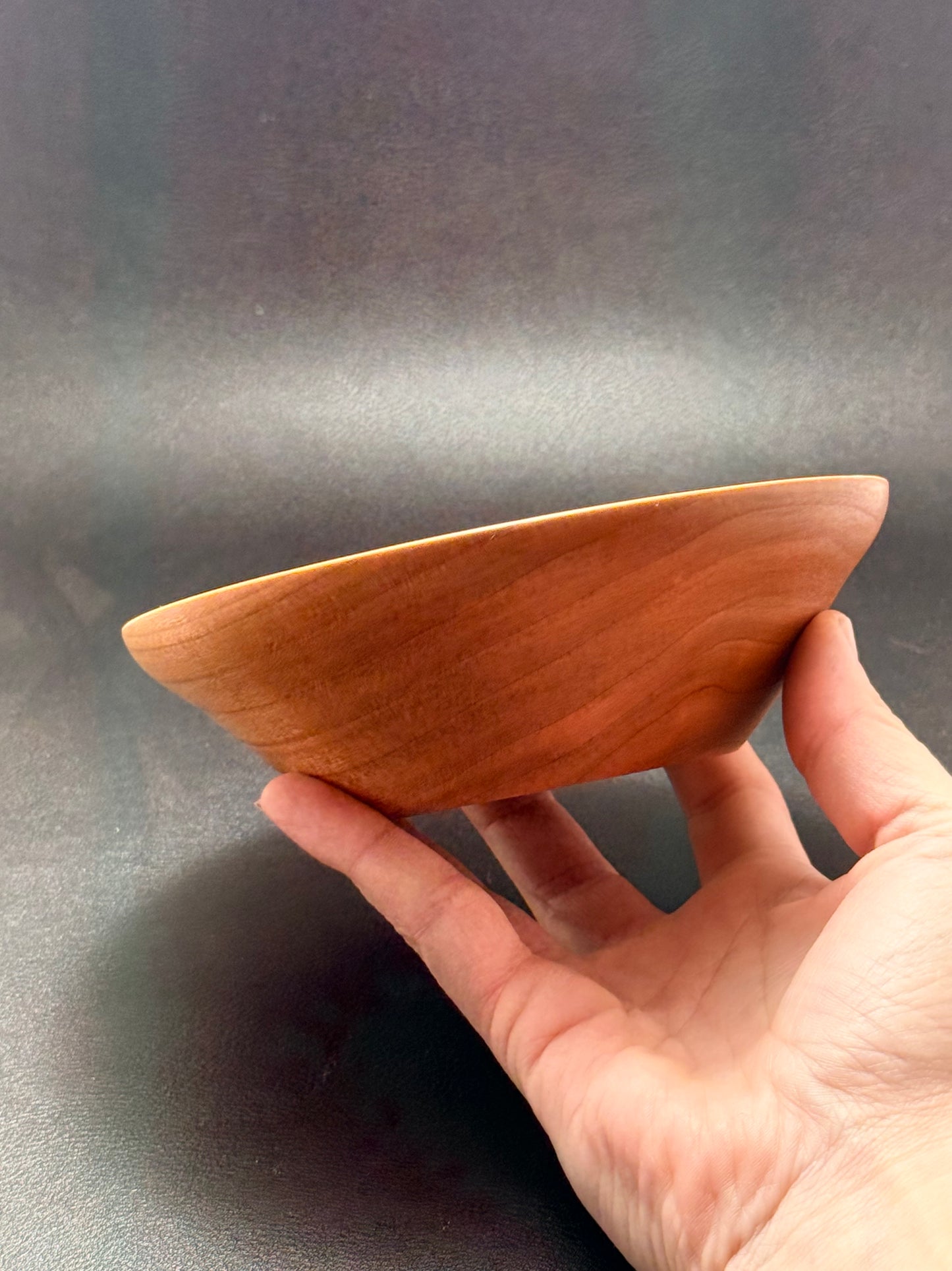 Cherry 6 inch wood bowl