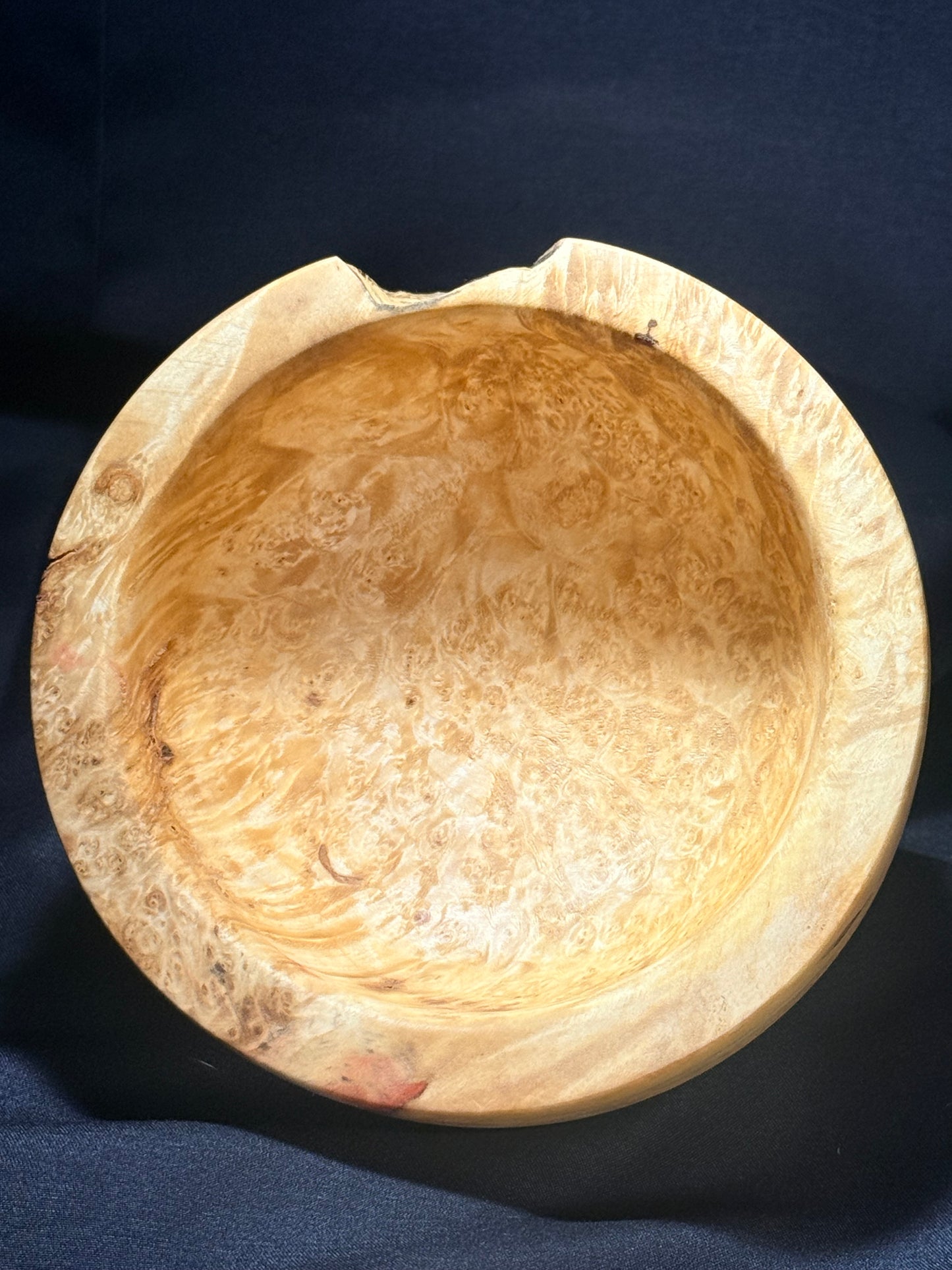 Flaming Box Elder Burl Bowl