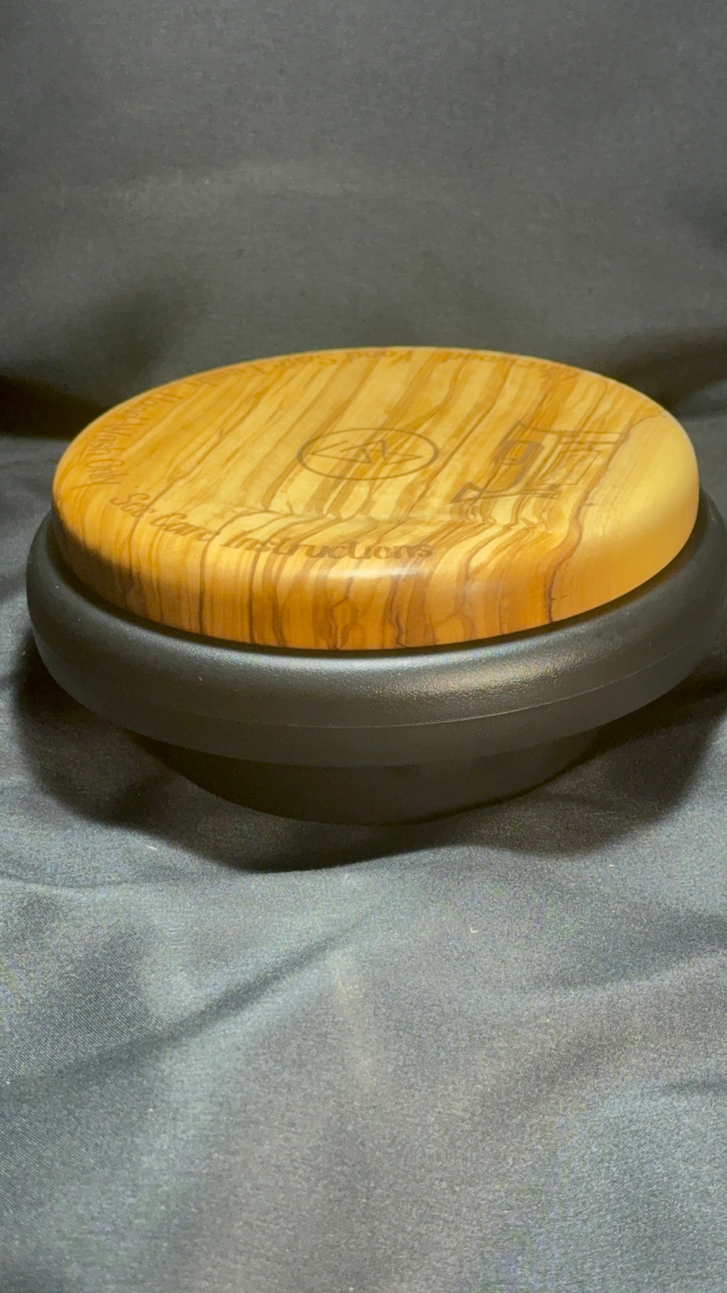 5” Figured Olivewood Plate
