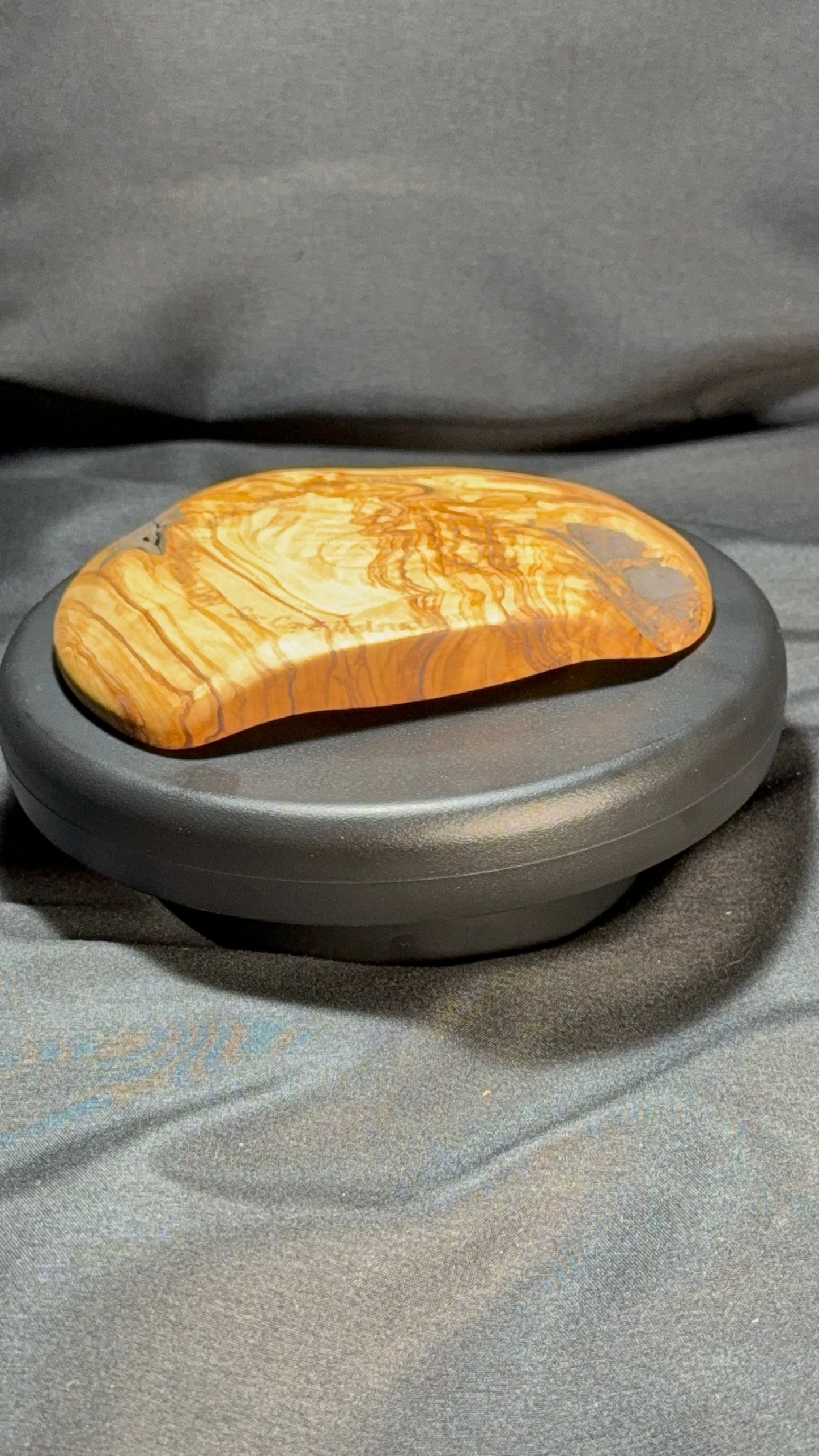 5” highly figured Olivewood Platter