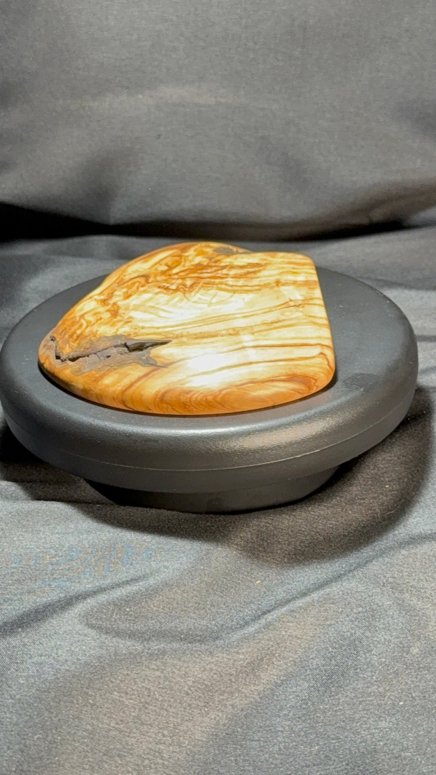 5” highly figured Olivewood Platter