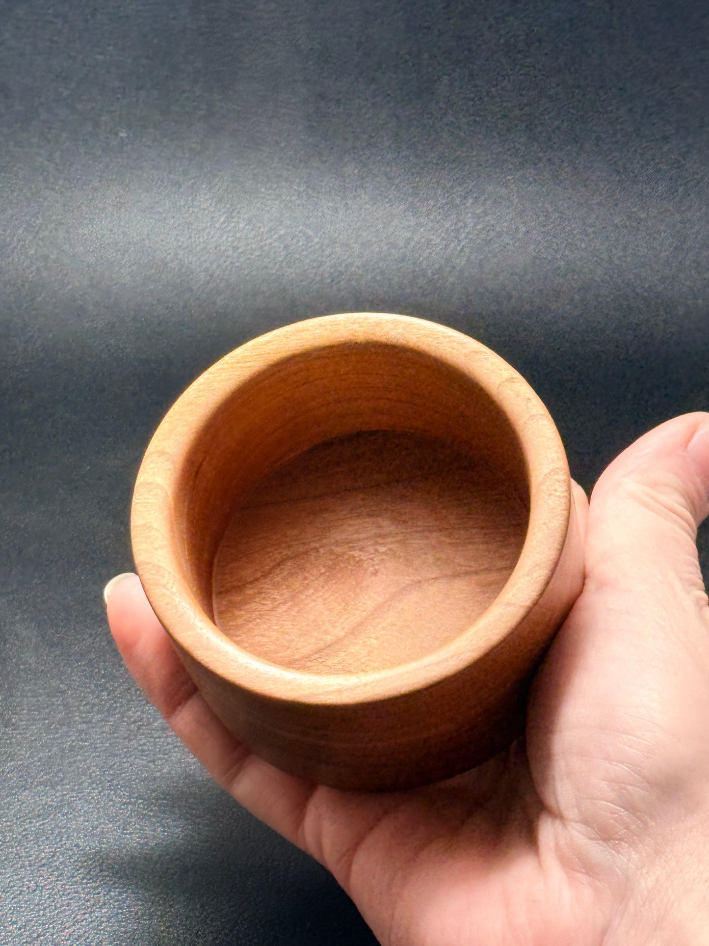 Cherry 3 inch wood bowl