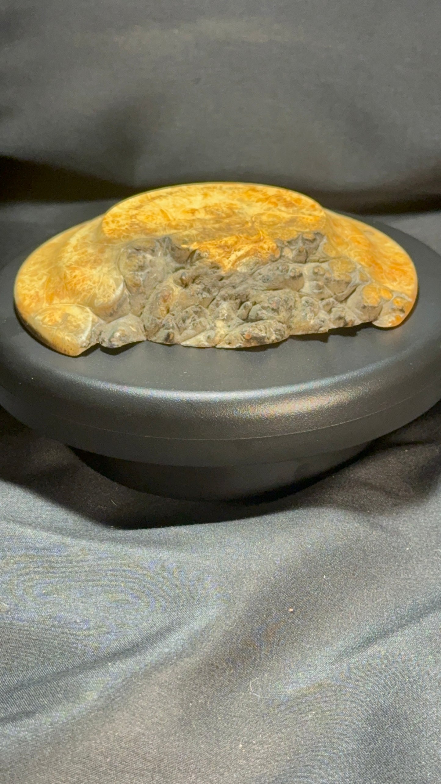 5” Flaming Box Elder Burl platter