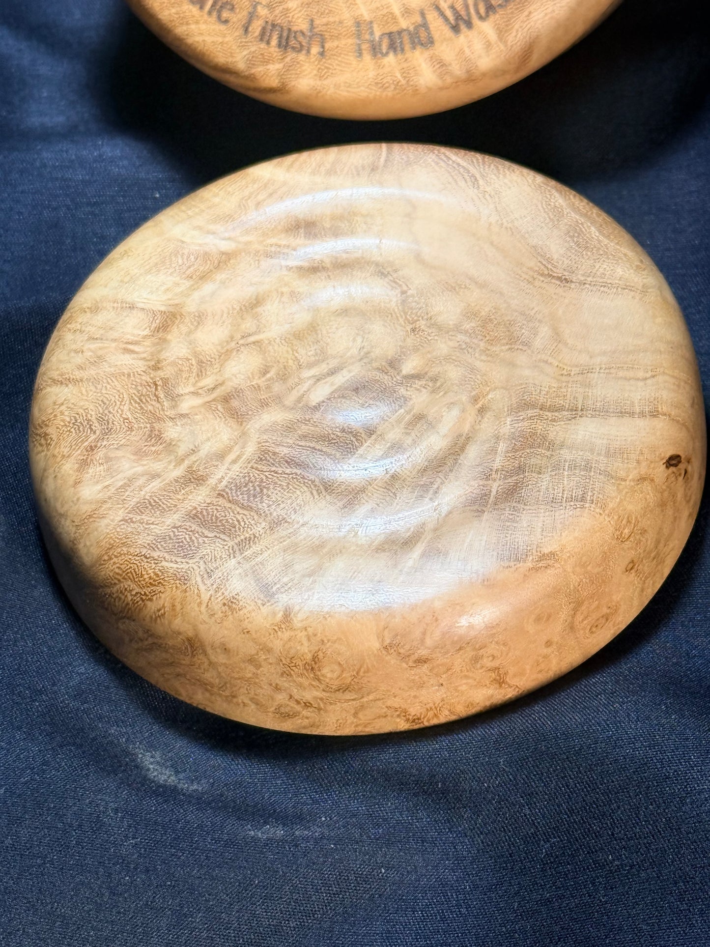 3” Figured Oak Burl pinch pot
