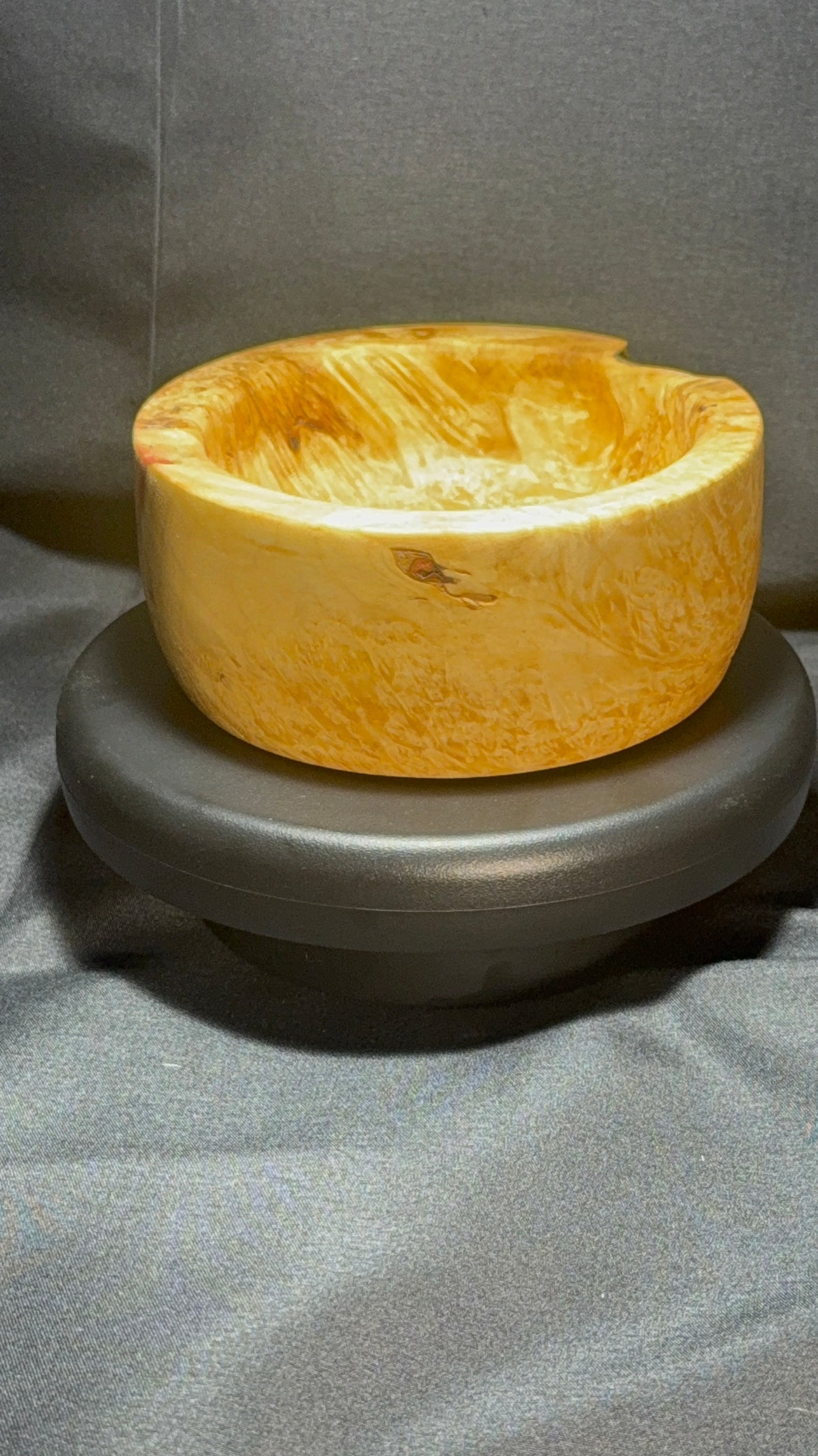 Flaming Box Elder Burl Bowl