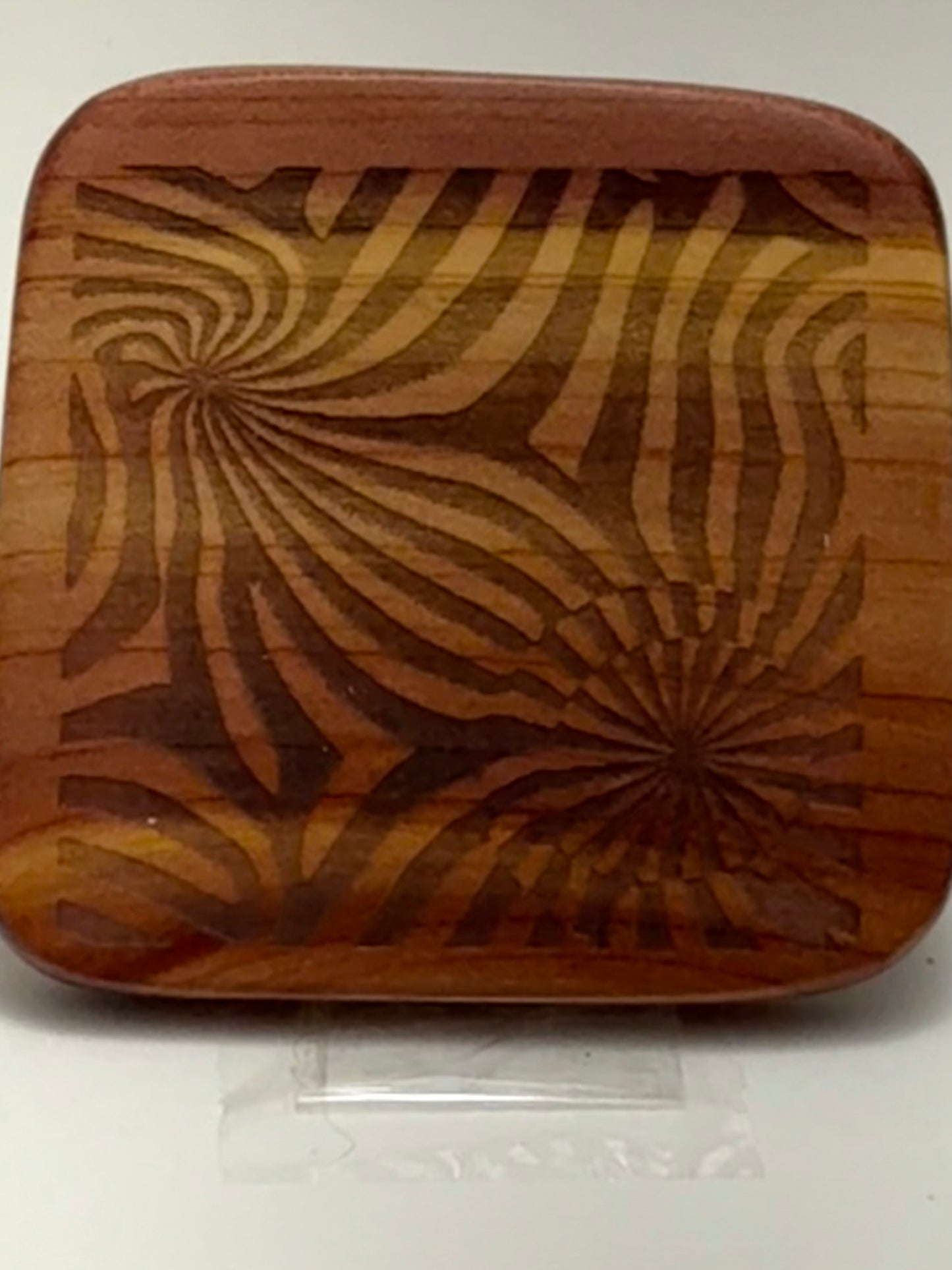 Aromatic Cedar Wood Palm Stone/Fidget Wood -Optical Illusions 79