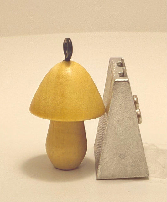 Yellowheart Mushroom Pendant 1