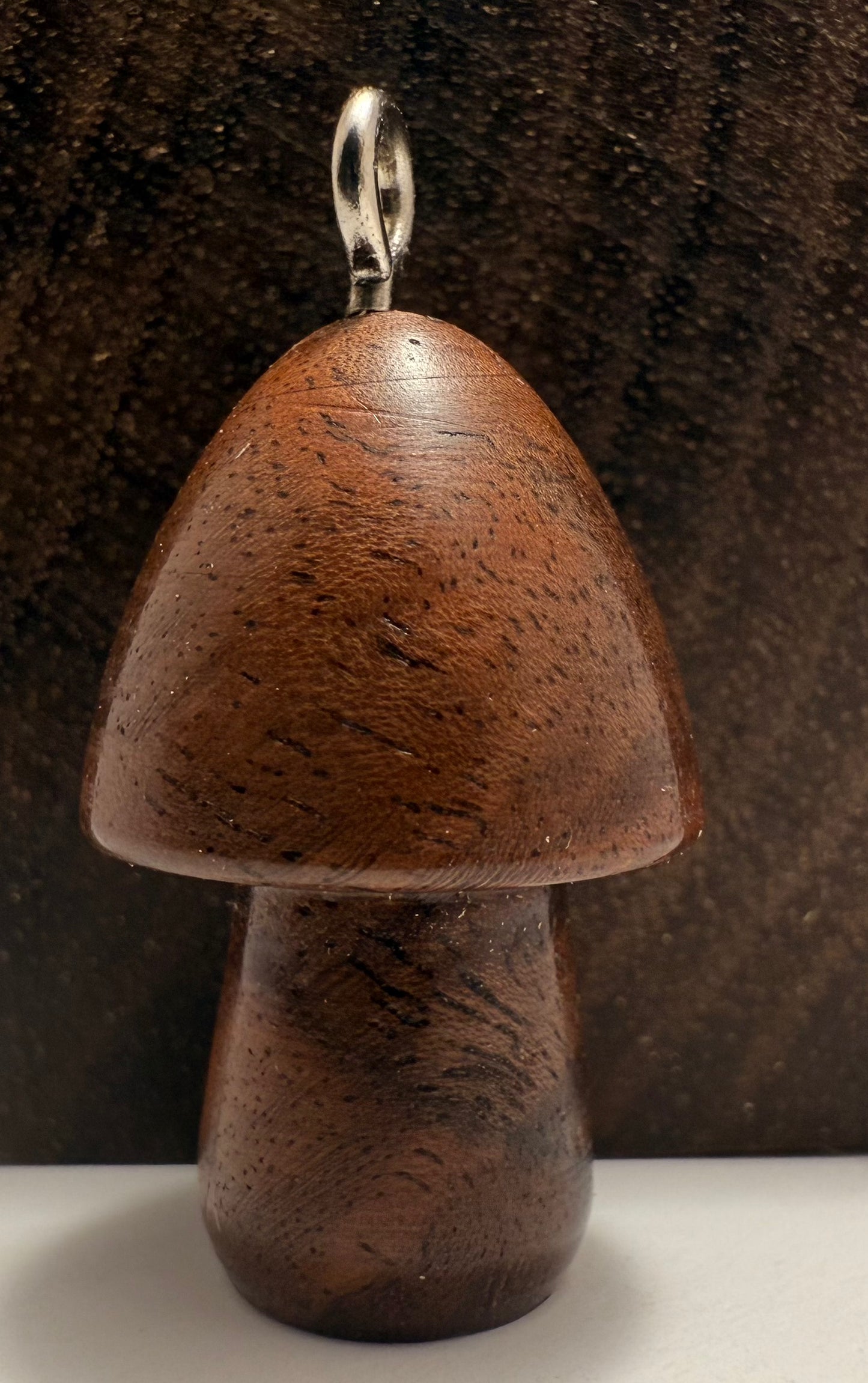 Black Walnut Mushroom Pendant