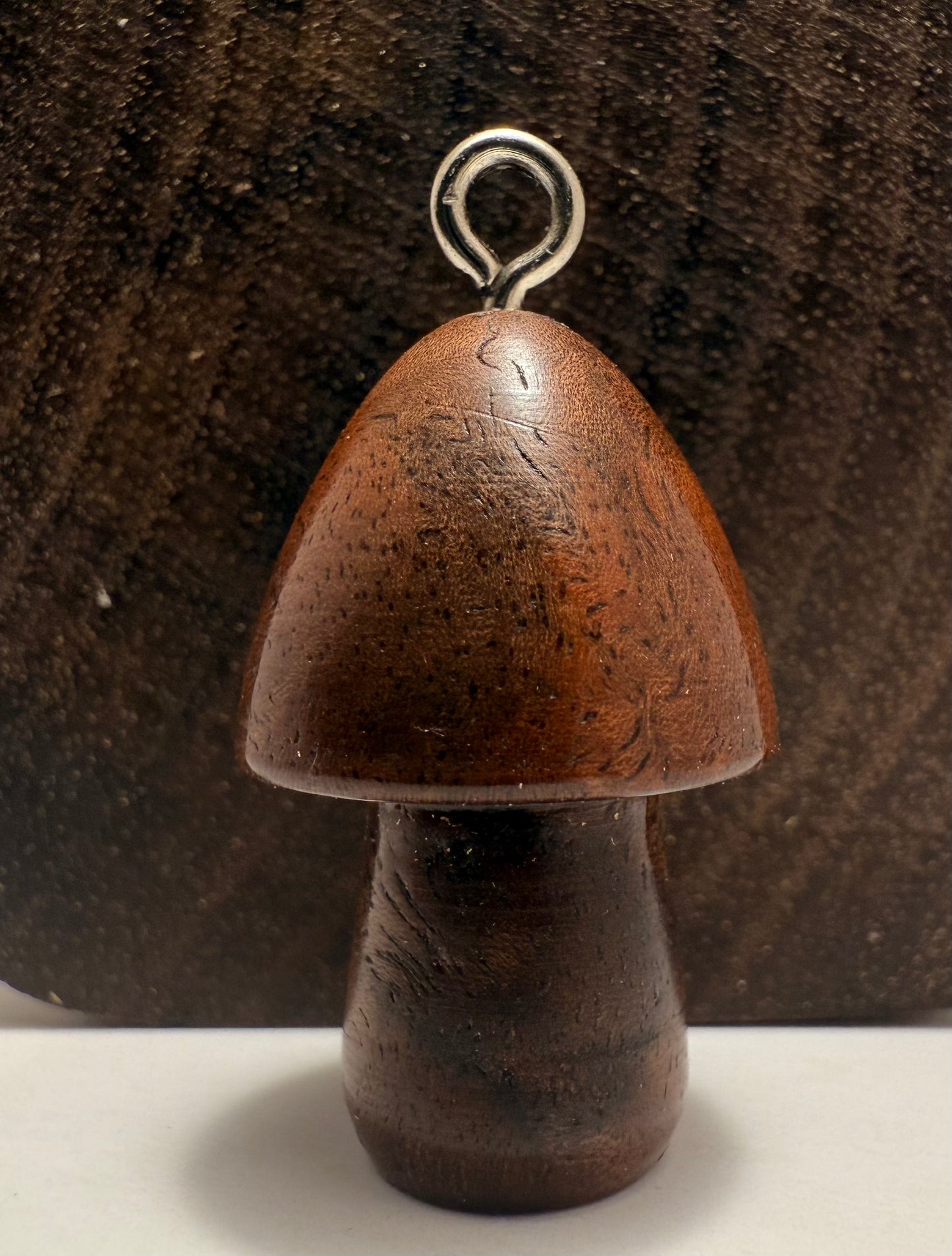 Black Walnut Mushroom Pendant