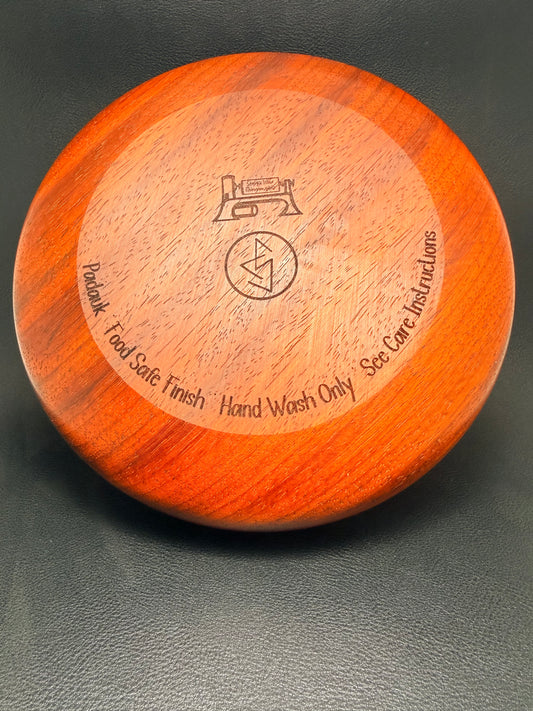 Padauk 8-inch wooden bowl-platter