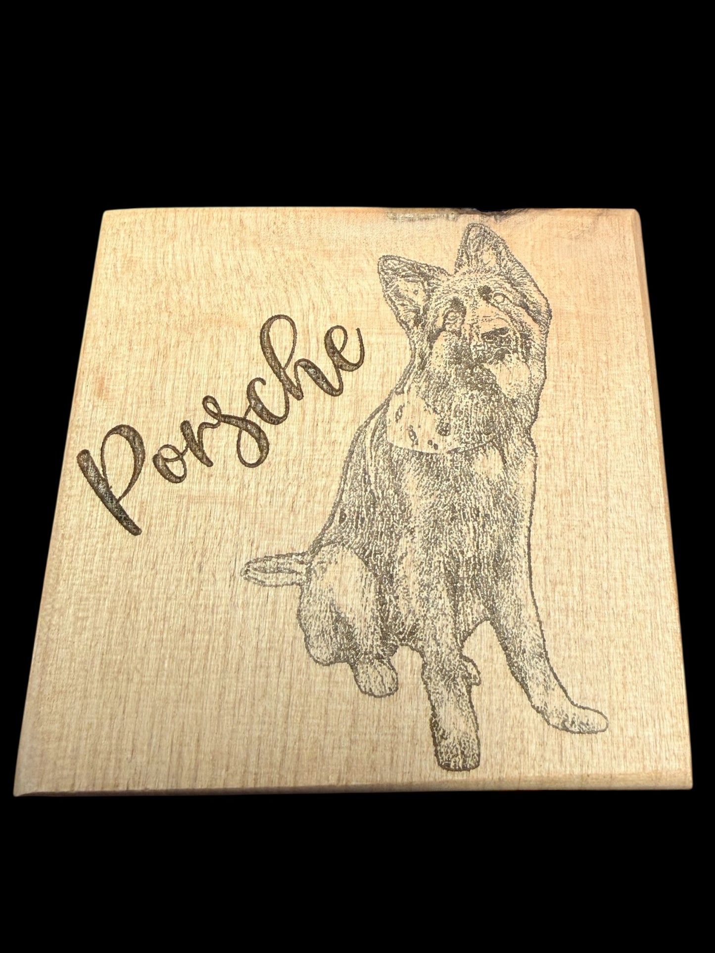 Custom Alder Wood 3.5inchx3.5inch or 2.5inchx2.5inch Magnet