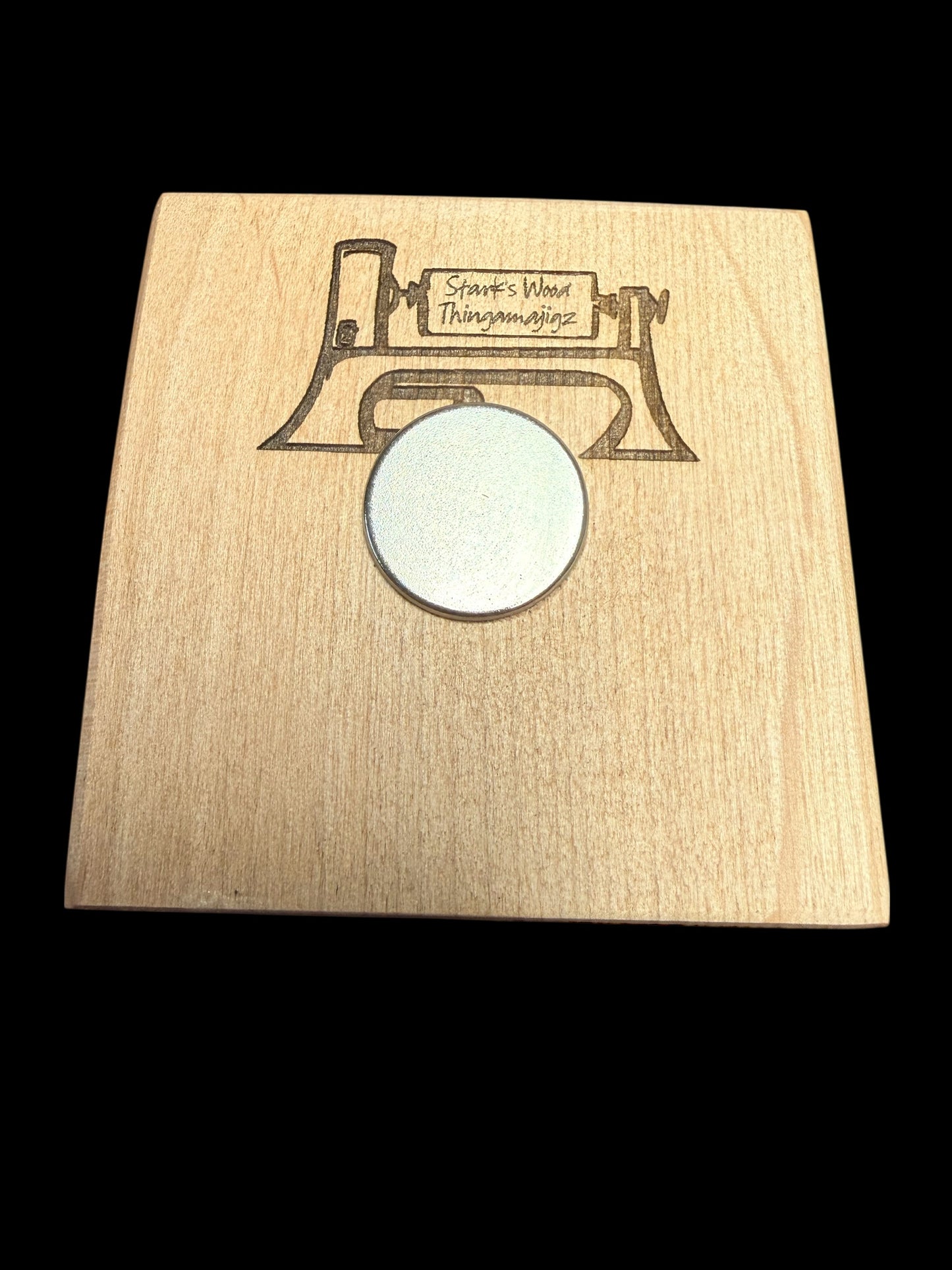Custom Alder Wood 3.5inchx3.5inch or 2.5inchx2.5inch Magnet