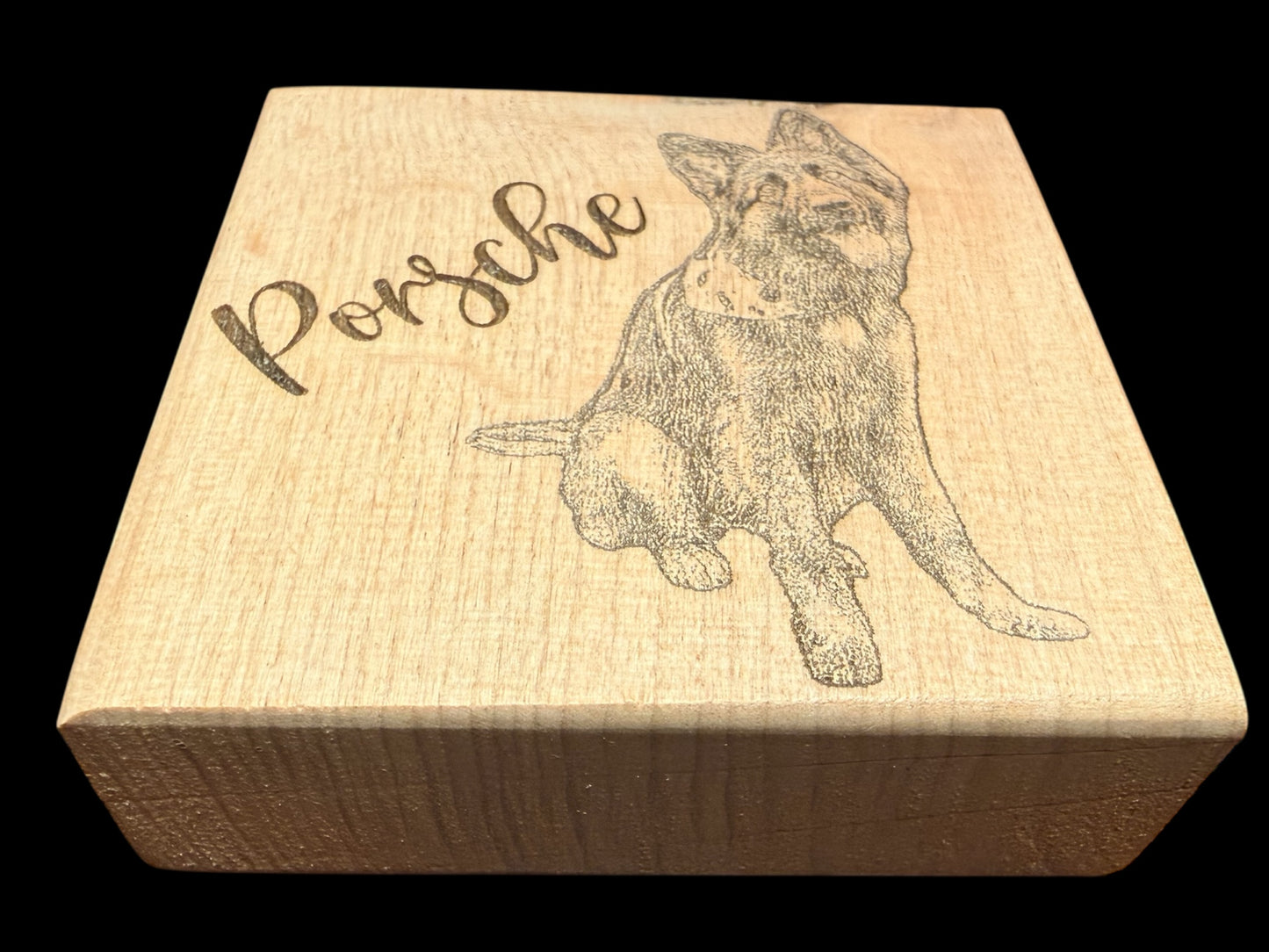 Custom Alder Wood 3.5inchx3.5inch or 2.5inchx2.5inch Magnet