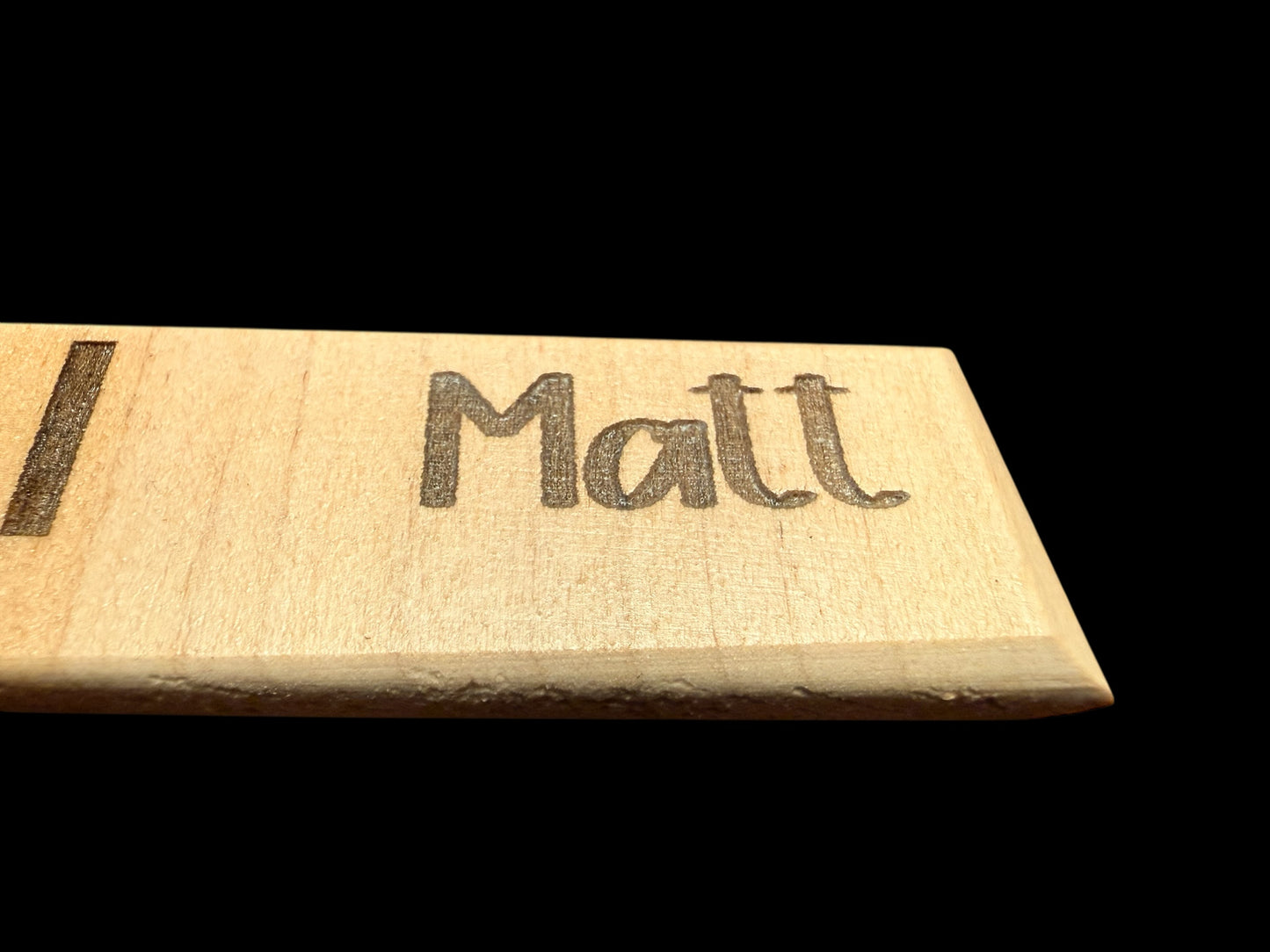 Custom Alder wood Engraved Keychain